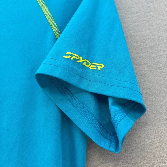 Spyder Boys Swim T-shirt Rash guard Light Blue Boys Size XL Great Condition - Picture 4 of 10